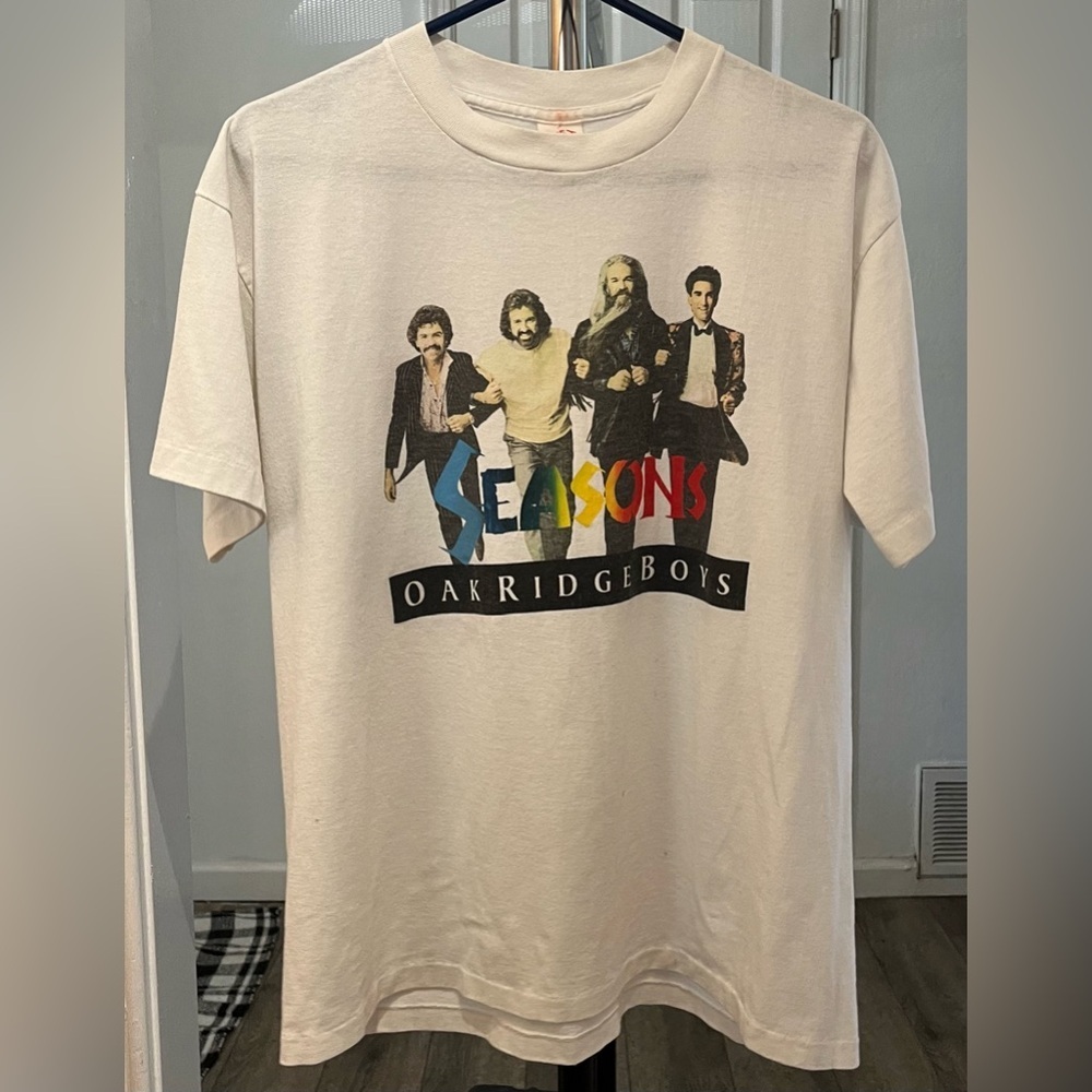Vintage HEF-T 1986 Oak Ridge Boys Band Concert Shirt size XL